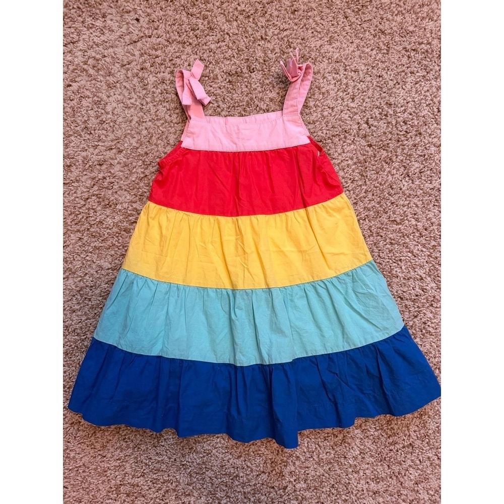 Hanna Andersson multicolor tier dress 18-24 month